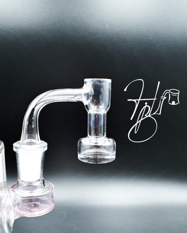Quartz Banger 20mm Full Weld Beveled Edge with 2 Tourbillon air holes for Dab rig