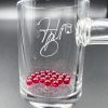 Glassball 3mm 2 pcs Red Ruby terp pearl beads for Quartz Banger