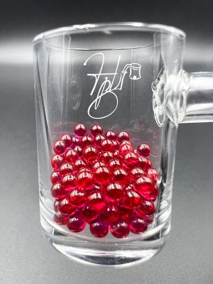 Glassball 3mm Red Ruby terp pearl beads for Quartz Banger
