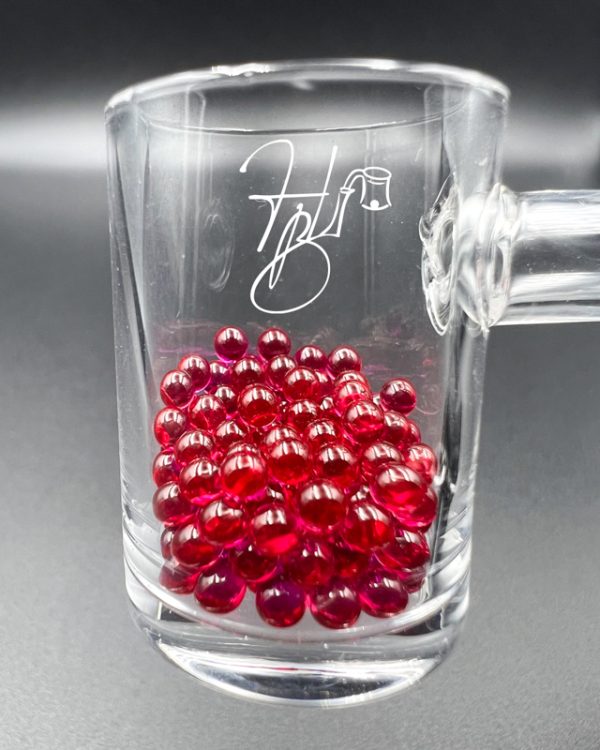Glassball 3mm Red Ruby terp pearl beads for Quartz Banger