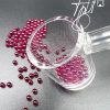 Glassball 3mm 2 pcs Red Ruby terp pearl beads for Quartz Banger